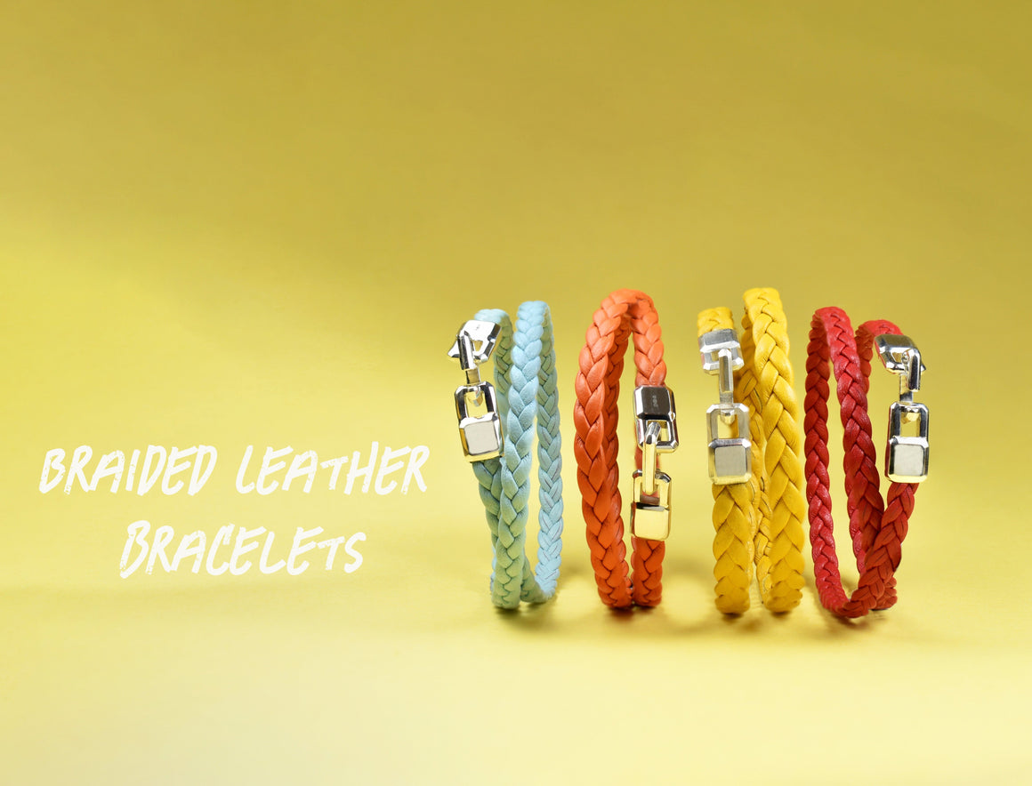Braided Leather Bracelets