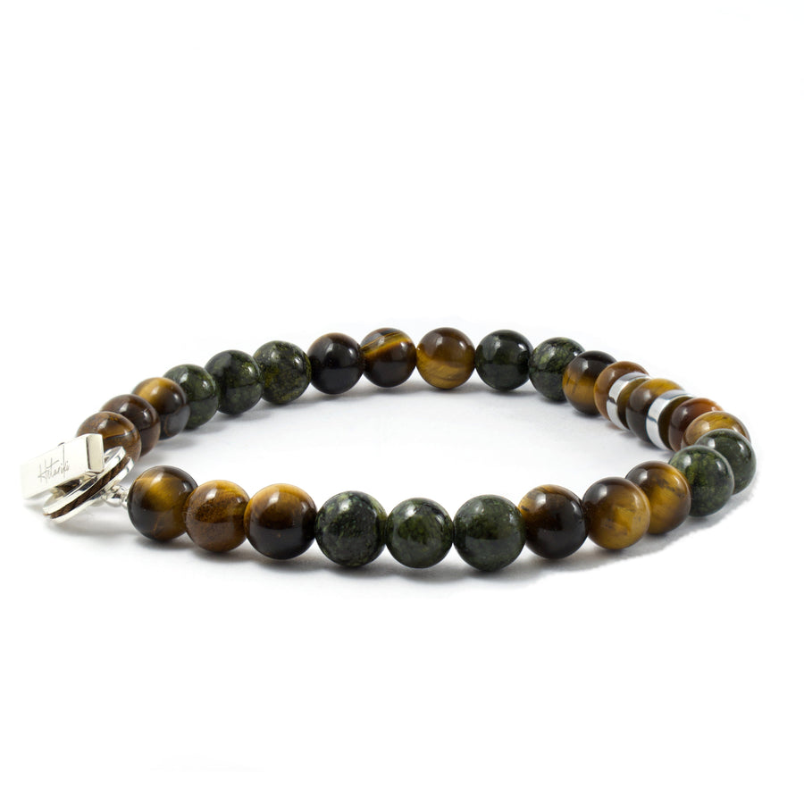 CANARY BRACELET Stone Bracelet Hetariki Jewellery Multicolor - Black/Grey Small 