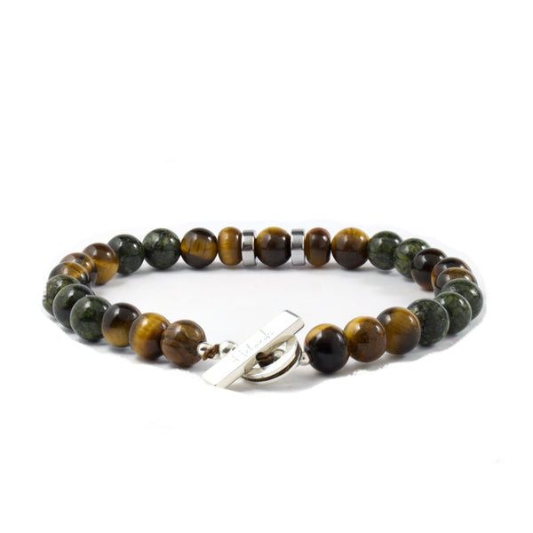 CANARY BRACELET Stone Bracelet Hetariki Jewellery Multicolor - Black/Grey Small 