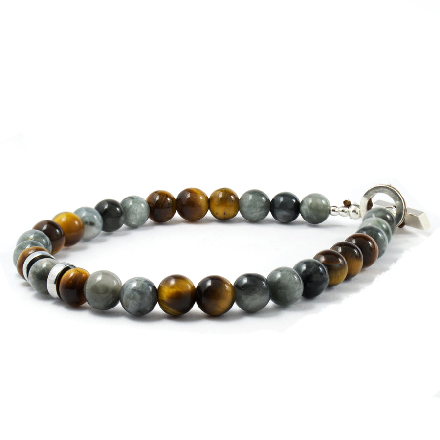HYDRA BRACELET Stone Bracelet Hetariki Jewellery Multicolor - Black/Grey Small 