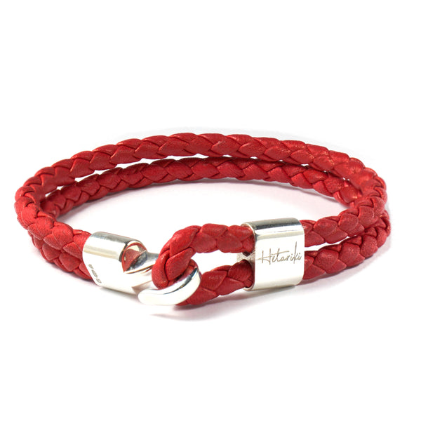 LEATHER DUAL BRACELET Leather Dual Bracelet Hetariki Jewellery 
