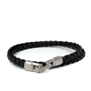 BRAIDED LEATHER BRACELET Braided Leather Bracelet Hetariki Jewellery 