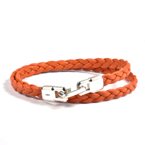 BRAIDED LEATHER BRACELET Braided Leather Bracelet Hetariki Jewellery 
