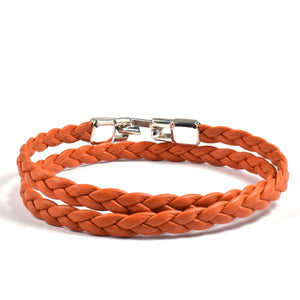 BRAIDED LEATHER BRACELET Braided Leather Bracelet Hetariki Jewellery 