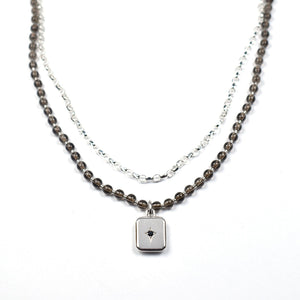 DUAL STAR PENDANT NECKLACE Dual Star Pendant Necklace Hetariki Jewellery 