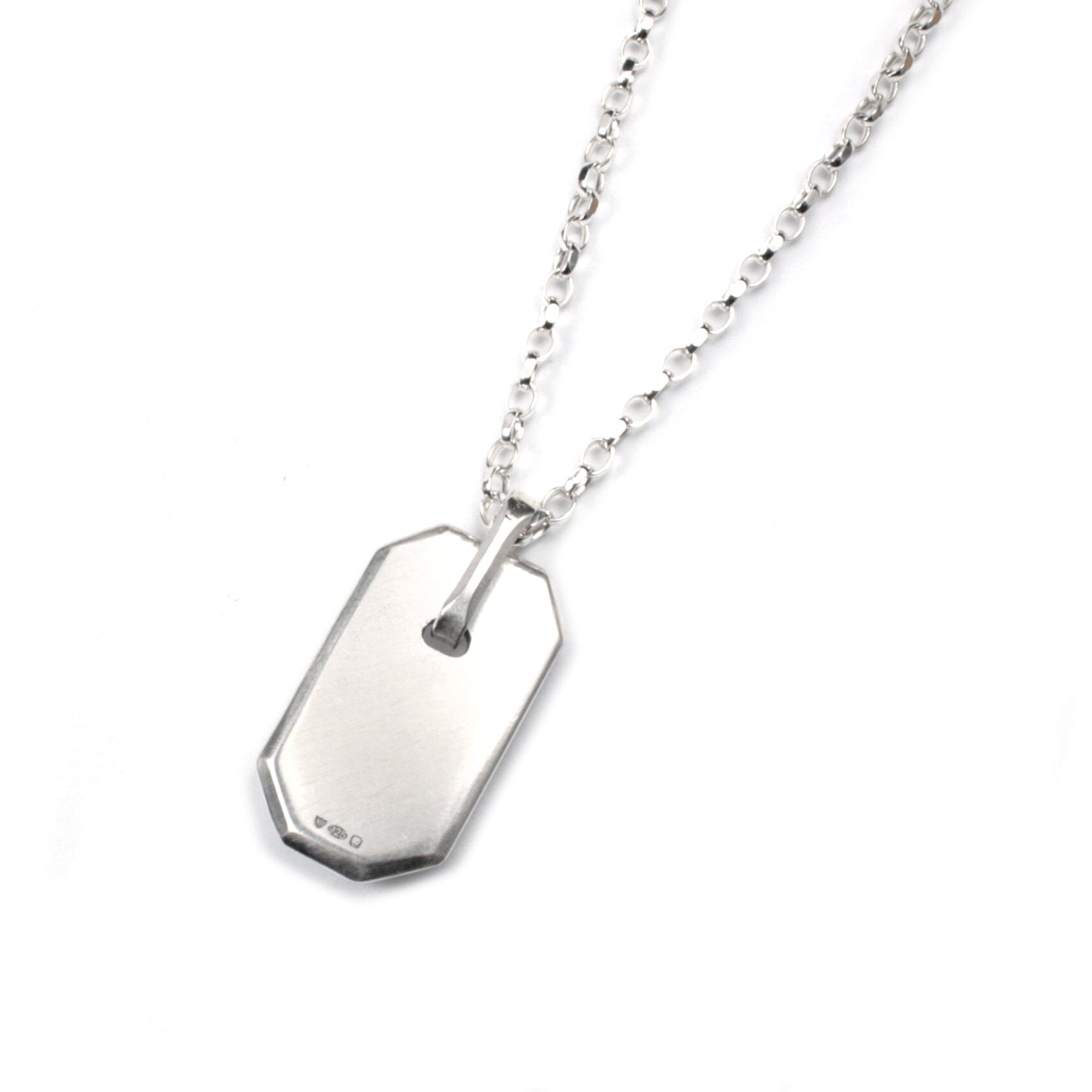 ID TAG PENDANT Silver ID Tag Pendant Hetariki Jewellery 