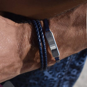 LEATHER DUAL BRACELET Leather Dual Bracelet Hetariki Jewellery 