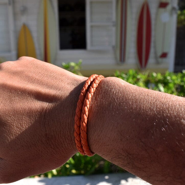 LEATHER DUAL BRACELET Leather Dual Bracelet Hetariki Jewellery 