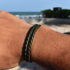 LEATHER DUAL BRACELET Leather Dual Bracelet Hetariki Jewellery 