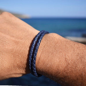 LEATHER DUAL BRACELET Leather Dual Bracelet Hetariki Jewellery 