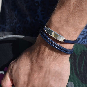 LEATHER DUAL BRACELET Leather Dual Bracelet Hetariki Jewellery 