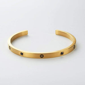 NOUGHTS & CROSSES - BLACK SAPPHIRE noughts and crosses cuff Hetariki Jewellery 
