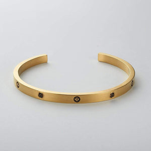 NOUGHTS & CROSSES - SMOKY QUARTZ noughts and crosses cuff Hetariki Jewellery 
