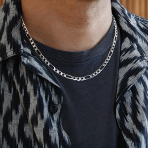 SILVER FIGARO NECKLACE Hetariki Jewellery 