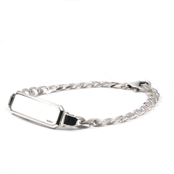 SILVER ID BRACELET Silver ID Leather Cord Bracelet Hetariki Jewellery 