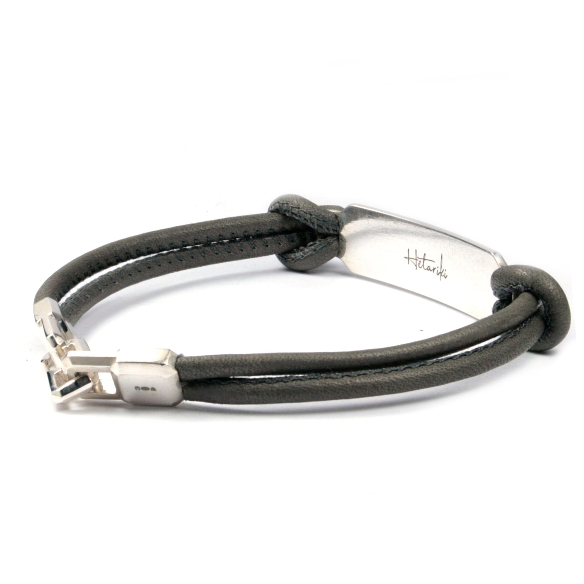 Leather cheap identity bracelet