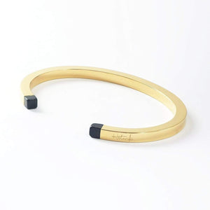 SQUARE CUFF - BLACK ONYX Square cuff Hetariki Jewellery 