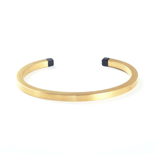 SQUARE CUFF - BLACK ONYX Square cuff Hetariki Jewellery 