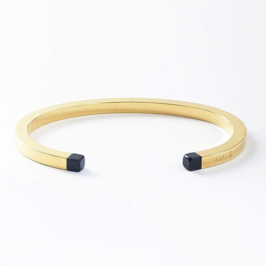 SQUARE CUFF - BLACK ONYX Square cuff Hetariki Jewellery 