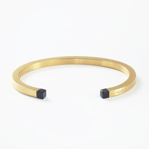 SQUARE CUFF - BLACK ONYX Square cuff Hetariki Jewellery 