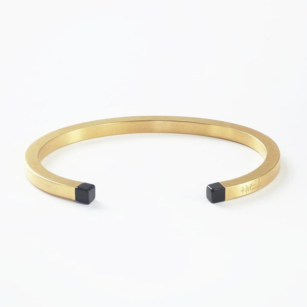 SQUARE CUFF - BLACK ONYX Square cuff Hetariki Jewellery 
