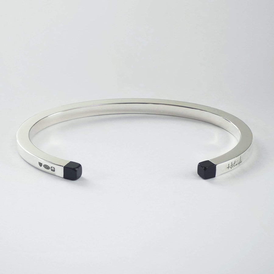 SQUARE CUFF - BLACK ONYX Square cuff Hetariki Jewellery 