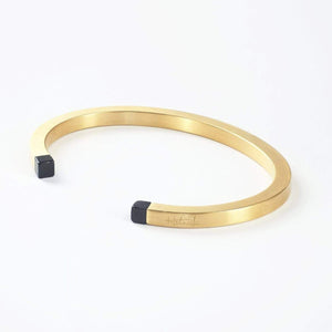 SQUARE CUFF - BLACK ONYX Square cuff Hetariki Jewellery 