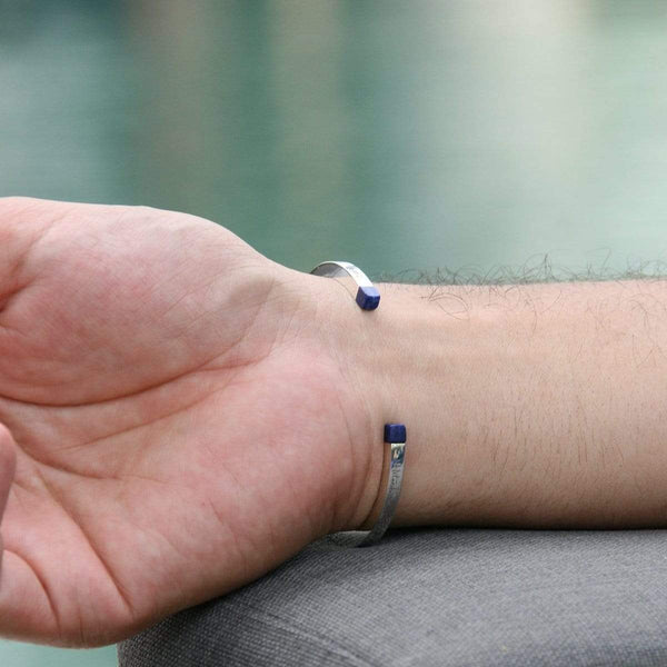 SQUARE CUFF - BLUE LAPIS Square cuff Hetariki Jewellery 