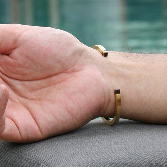 SQUARE CUFF - TIGER'S EYE Square cuff Hetariki Jewellery 
